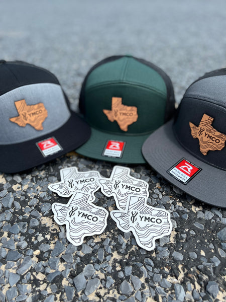 YMCO. Leather Patch Hat Texas — Green